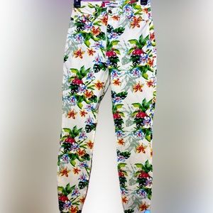 American Apparel Flamingo Floral Skinny Jeans size 27